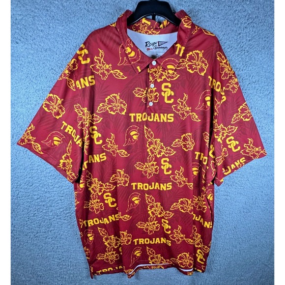 reyn spooner Other - Reyn Spooner USC University Of Southern California Trojans Polo Shirt Hawaii 3XL